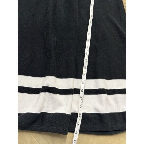 Talbots Sweater Dress Womens Petites Black & White Striped Sleeveless.Sz Lp - Picture 8 of 13